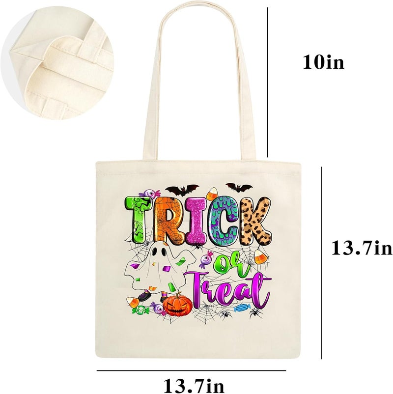 BABORI Halloween Candy Bags for Trick or Treating - 13" Reusable Canvas Bags - Image 5